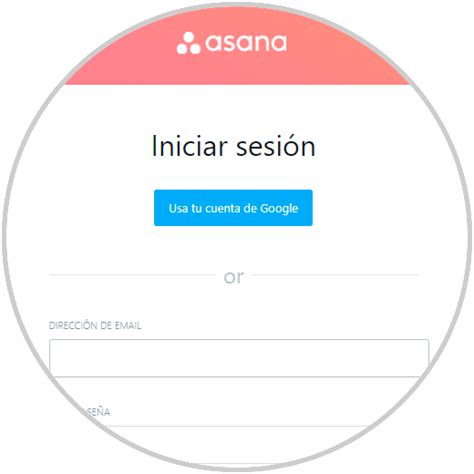 asana iniciar sesión.